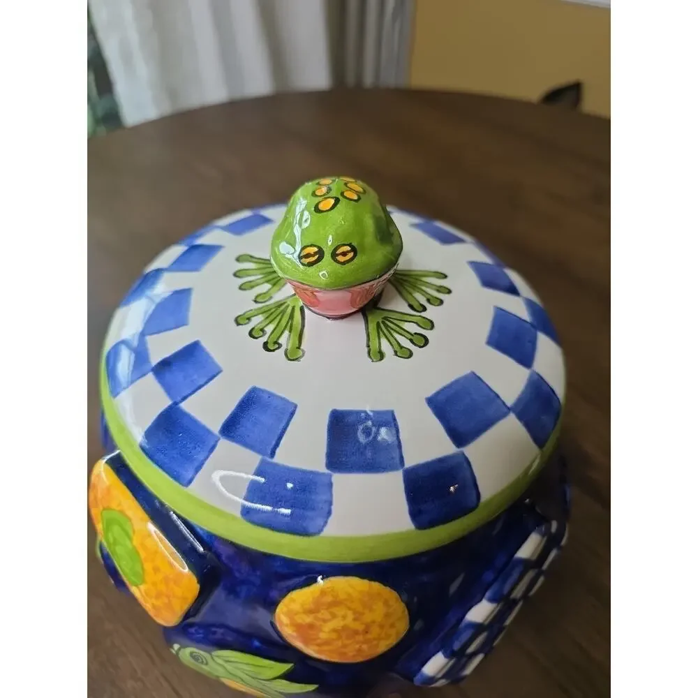 Laurie Gates 1999 Ceramic‎ Cookie Jar – Alien Spaceship UFO Design – 10
